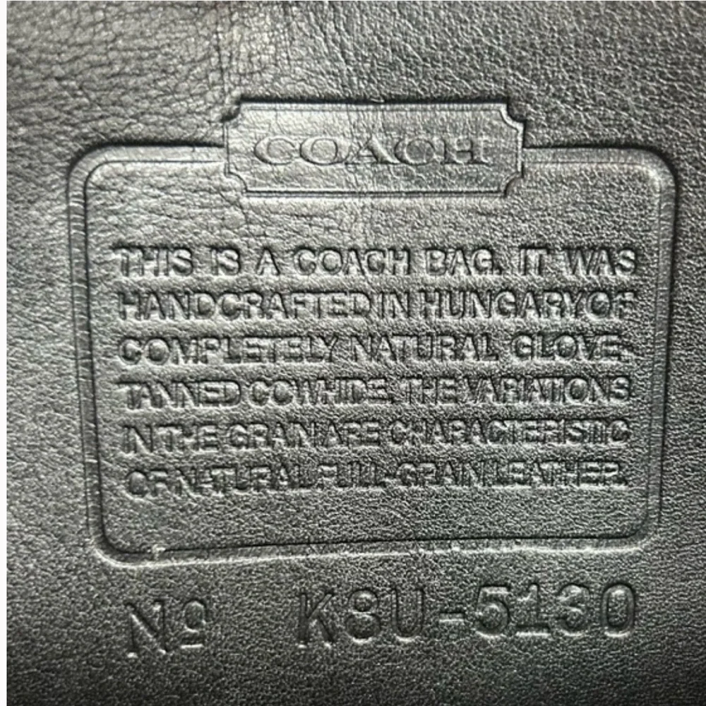 Coach vintages black leather Crossbody Bag - Picture 3 of 11